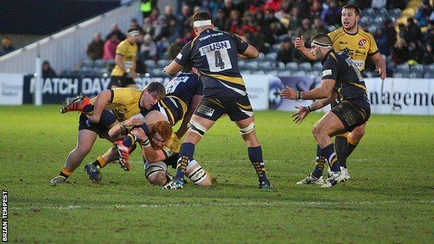 Worcester beat Cornish Pirates 62-26 at Sixways in January