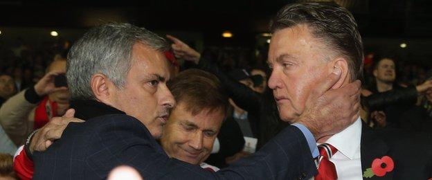 Jose Mourinho and Louis van Gaal