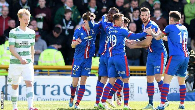 Inverness Caledonian Thistle drew 1-1 at home to Celtic last weekend