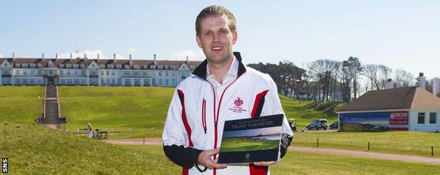 Eric Trump at Turnberry