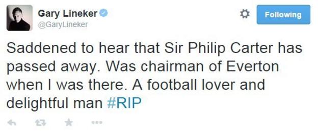 Gary Lineker on Twitter