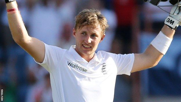 Joe Root's unbeaten 118 came off 165 balls and feature two sixes and 13 fours