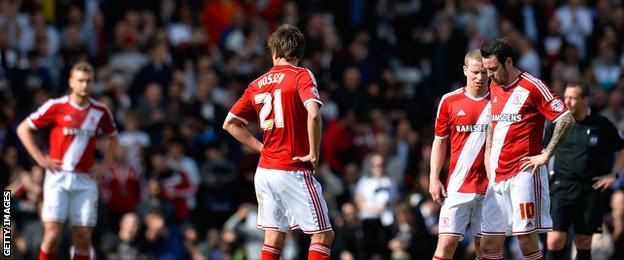 Middlesbrough players