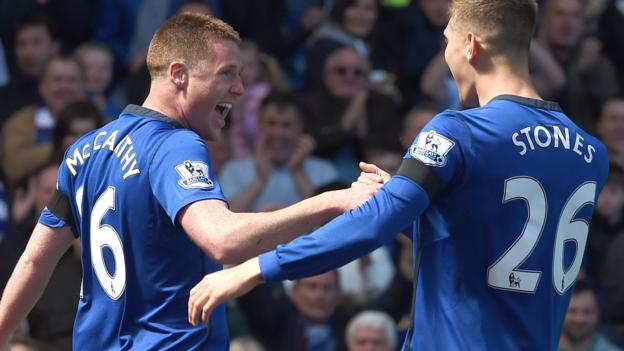 Everton 3 0 Manchester United BBC Sport