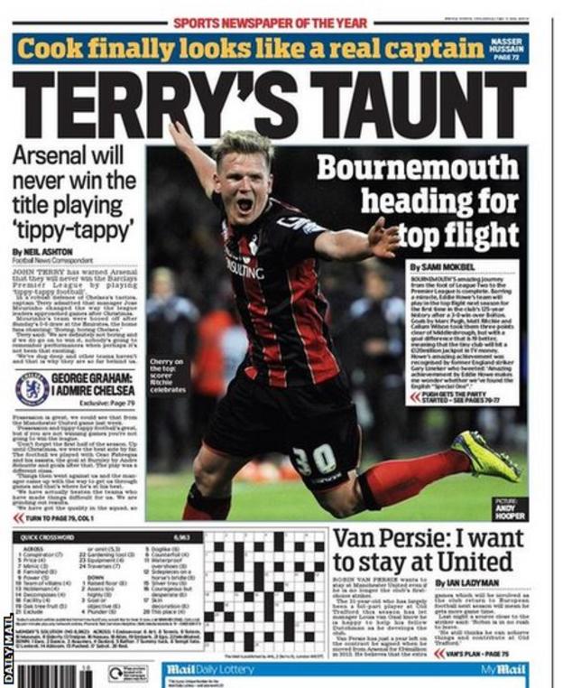 Daily Mail back page