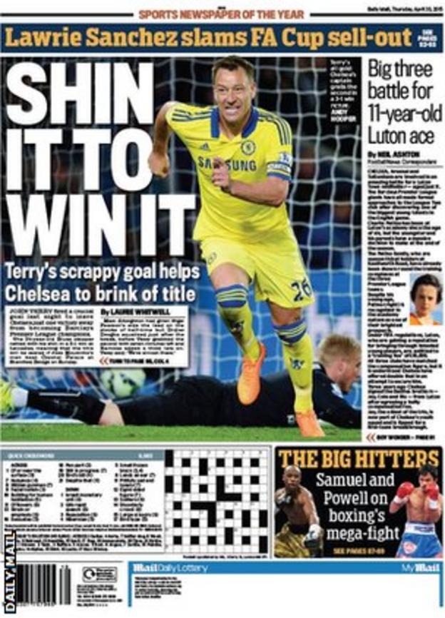 Daily Mail back page