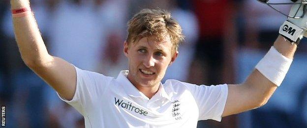 Joe Root's unbeaten 118 came off 165 balls and feature two sixes and 13 fours