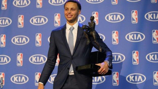 Stephen Curry: Golden State Warriors Guard Named NBA MVP - BBC Sport