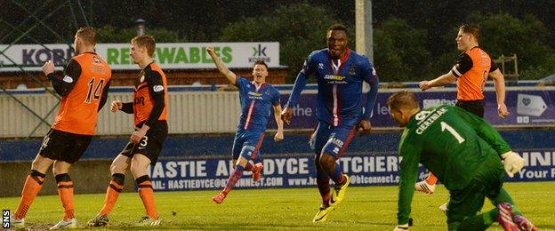 Edward Ofere pulled Inverness CT level