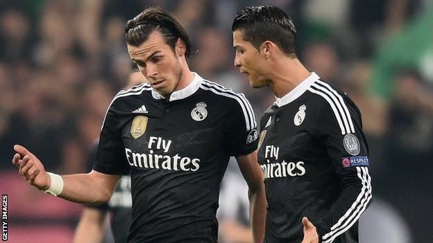 Gareth Bale, pictured with Cristiano Ronaldo