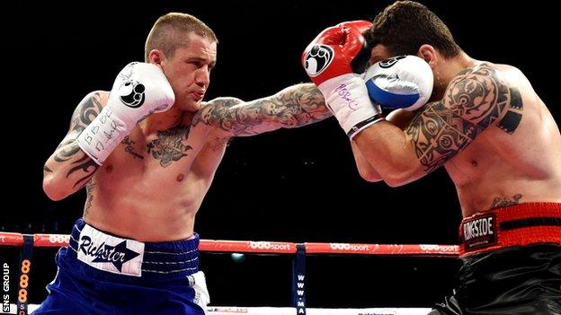 Ricky Burns (left) will be fighting for the first time in the United States
