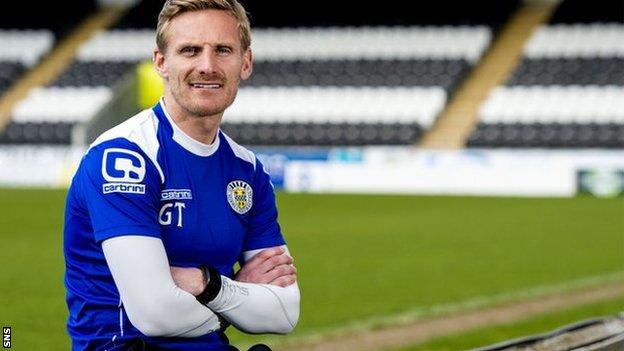 St Mirren player-manager Gary Teale