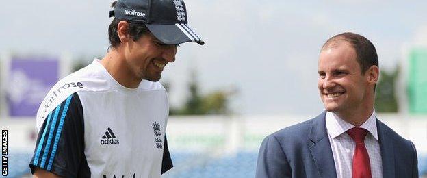 Alastair Cook (left) and Andrew Strauss