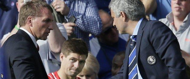 Brendan Rodgers & Jose Mourinho