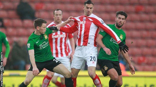 Wrexham lost to Stoke in this season's FA Cup