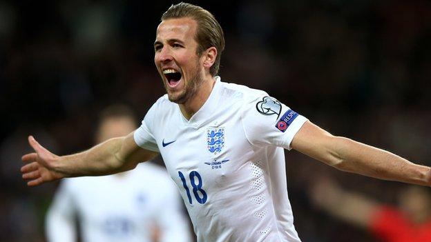 England Under-21s: Harry Kane in European Championship ...