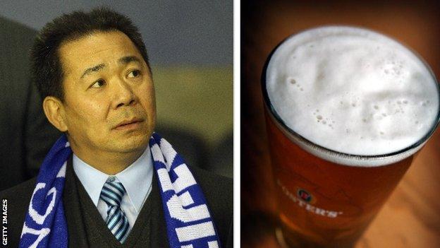 Vichai Srivaddhanaprabha and a beer