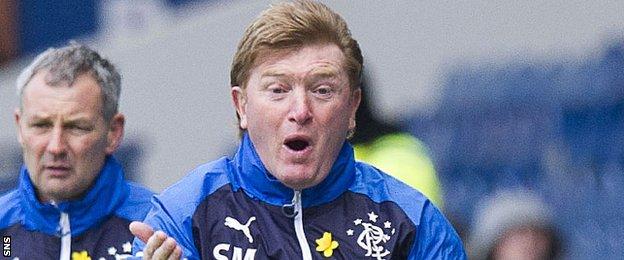 Rangers manager Stuart McCall