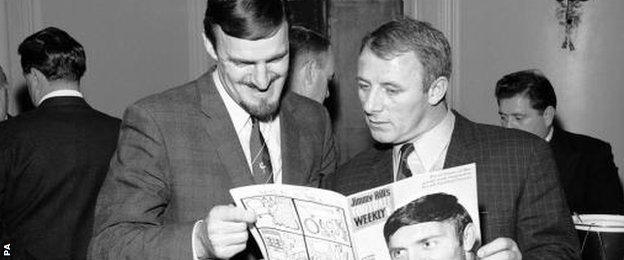 Jimmy Hill and Tommy Docherty