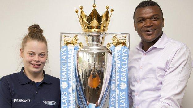 Rachel Key (left) and Marcel Desailly