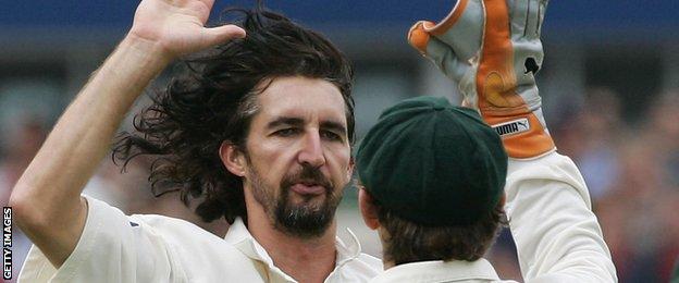 Jason Gillespie in the 2005 Ashes