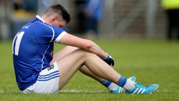 There was bitter disappointment for Michael Argue and his Cavan team-mates as they lost out by a single point