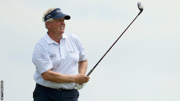Colin Montgomerie won the Senior PGA Tour Championship by four strokes