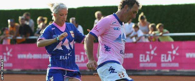 Melissa Reid and Laurent Blanc