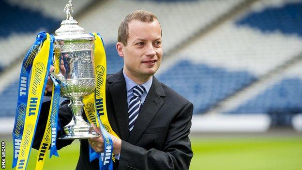 Willie Collum will oversee Inverness CT v Falkirk at Hampden on Saturday