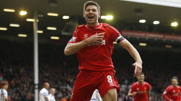 Liverpool captain Steven Gerrard