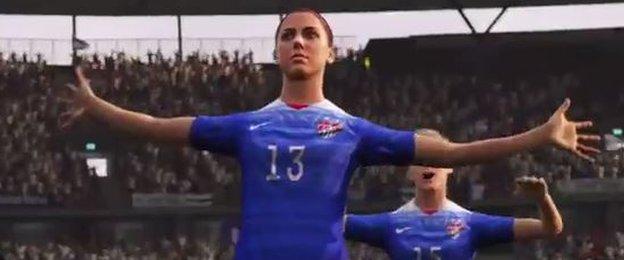 Alex Morgan on Fifa 2016