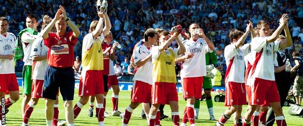 Falkirk were beaten 1-0 by Rangers in the 2009 Scottish Cup final