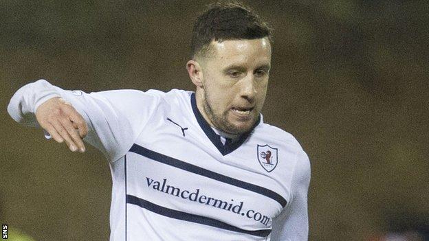 Ryan Conroy in action for Raith Rovers