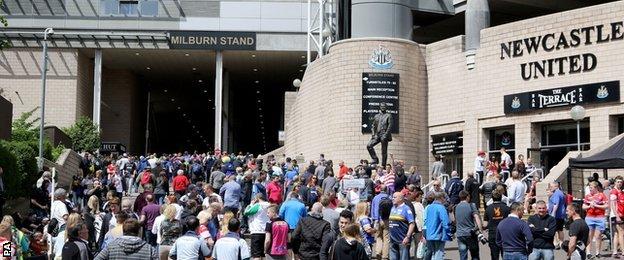 St James' Park was hosting Magic Weekend for the first time