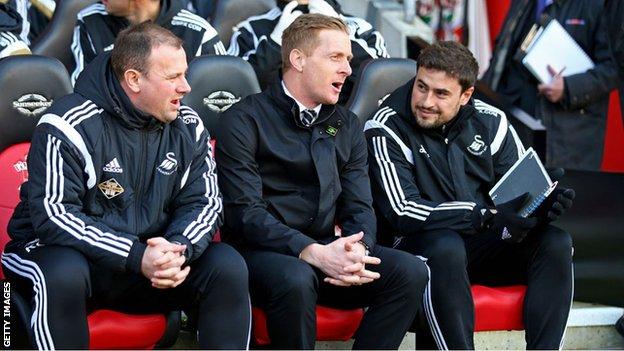 Swansea boss Garry Monk was shortlisted for the League Manager of the Year