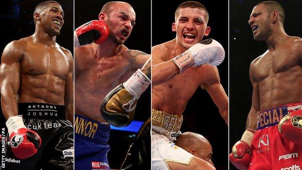 Anthony Joshua, Kevin Mitchell, Lee Selby and Kell Brook