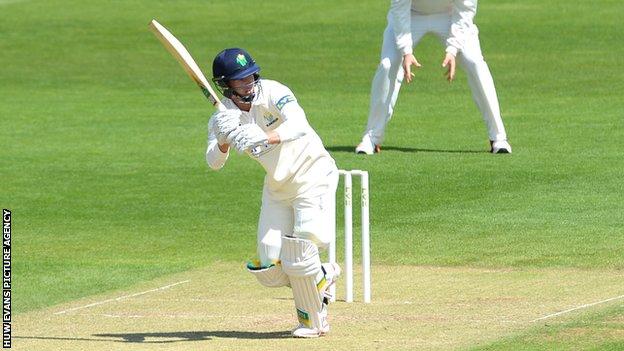 Craig Meschede is now Glamorgan's highest run scorer in the Championship this season, with 405