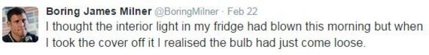 Boring James Milner tweet