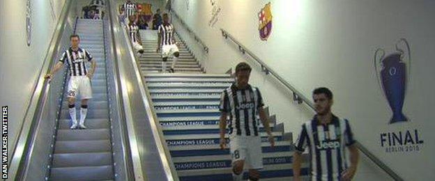 Champions League escalator