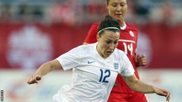 Lucy Bronze in action for England Women