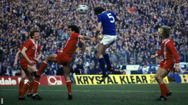 Colin Jackson scored the winning goal for Rangers in the 1978-79 League Cup final