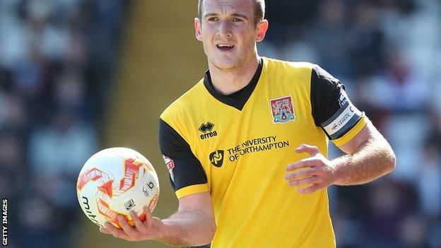 Lee Collins Mansfield Town Sign Northampton Town Defender Bbc Sport