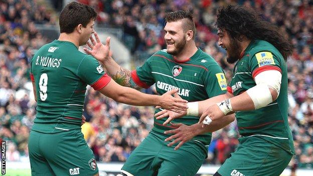 Leicester Tigers in action