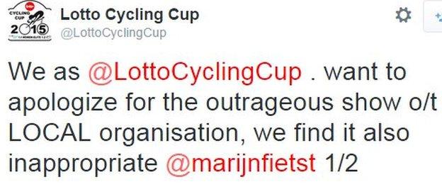 Lotto Cycling Cup tweet