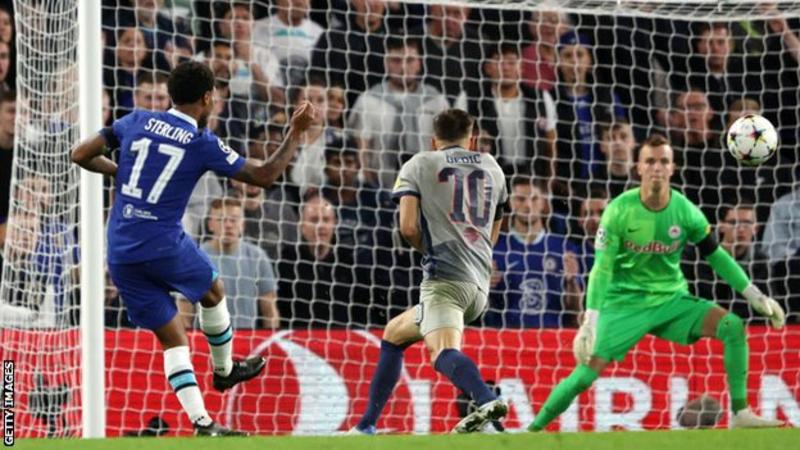 Graham Potter's first game as Chelsea's coach ends with draw against RB Salzburg.