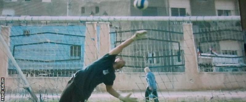 Fahd Saleh: Syrian goalkeeper rebuilding his life and career as a refugee in England - BBC Sport
