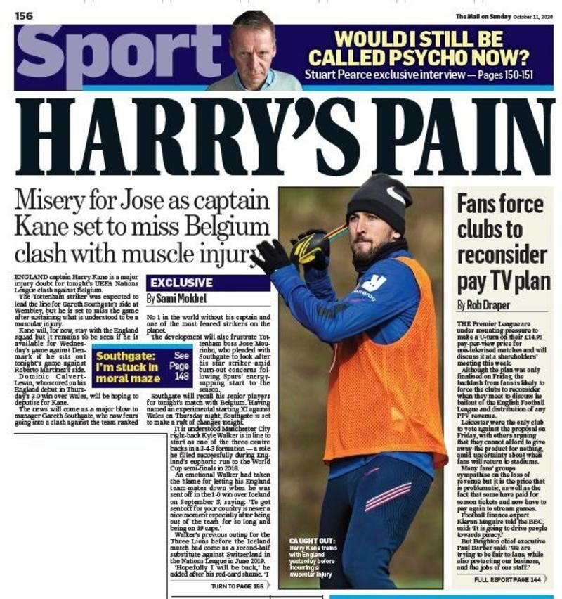 Sunday's back pages BBC Sport