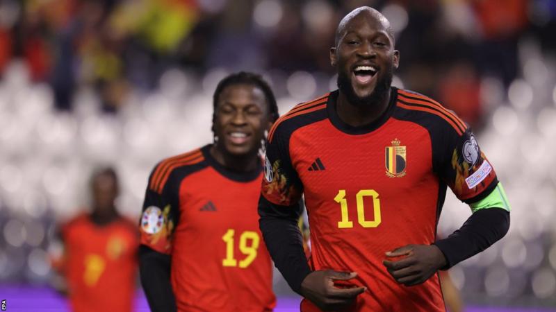 Romelu Lukaku Scores Four Goals, Belgium Crushes Azerbaijan in Euro 2024 Qualifying