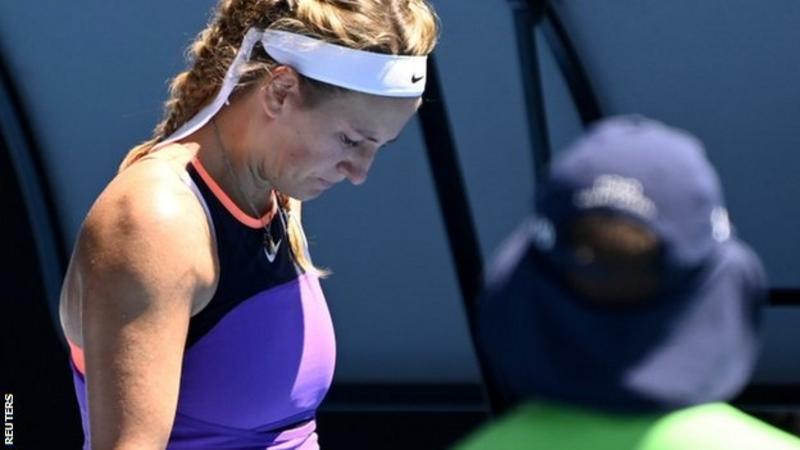 Australian Open: Sofia Kenin starts title defence but Victoria Azarenka loses
