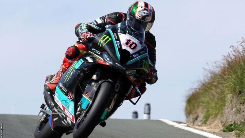 Peter Hickman has claimed victory in the Senior TT race at the Isle of Man TT.